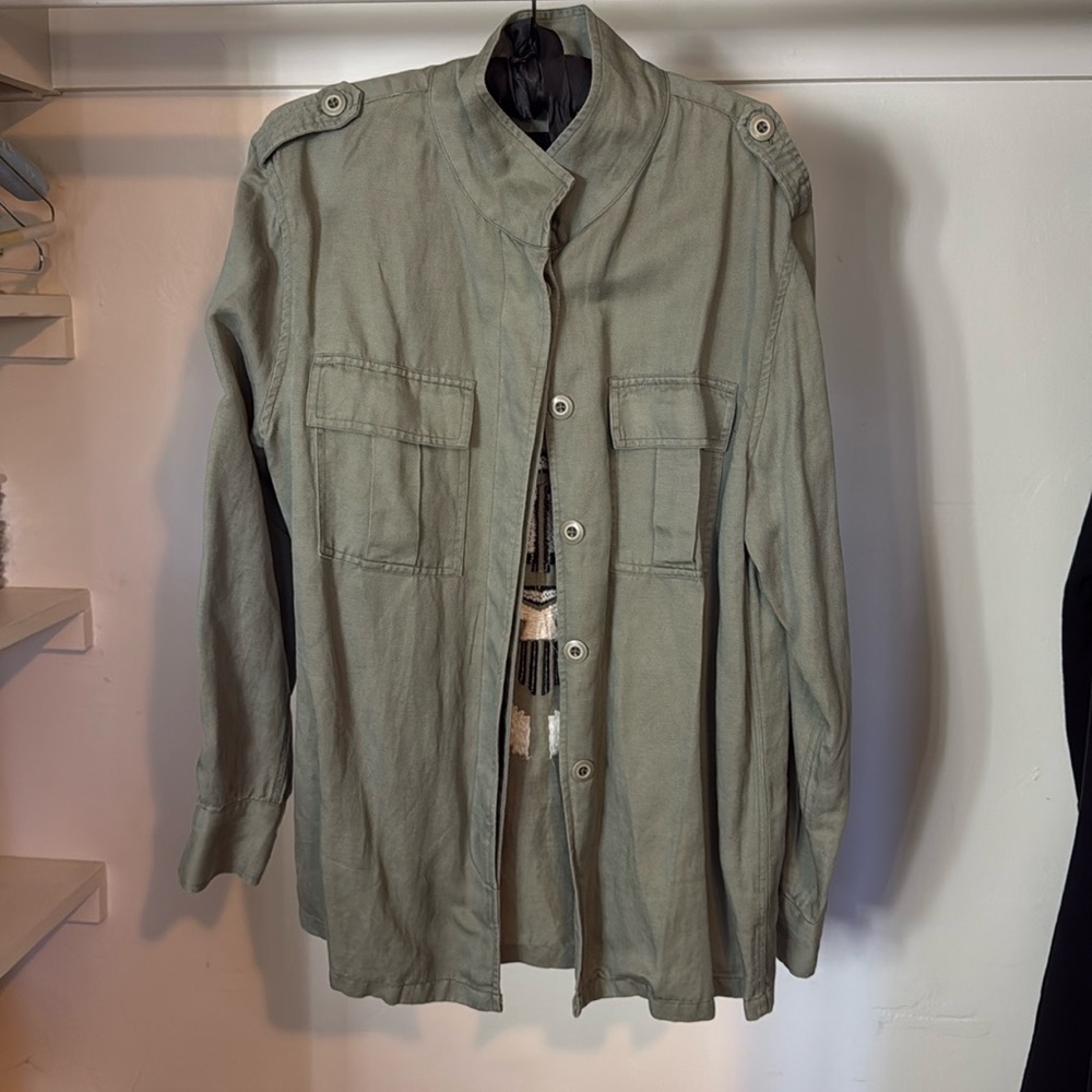 Rails Utility Shirt Jacket w embroidery